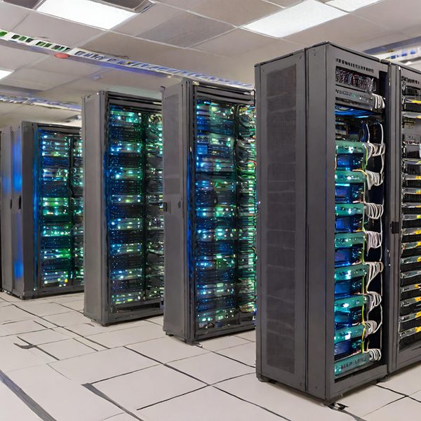 Data center cabinets with status LEDs maintained by Total IT Corp